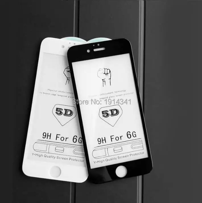 SZAICHGSI 5D полное покрытие закаленное стекло для iPhone 6 7 8 plus X изогнутый край 9H