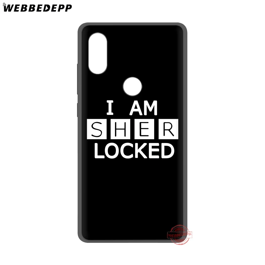 WEBBEDEPP 221B I am Sherlock Holmes Мягкий силиконовый чехол для Xiaomi Mi 6 8 9 SE MAX 3 A1 A2 Lite F1 | Мобильные