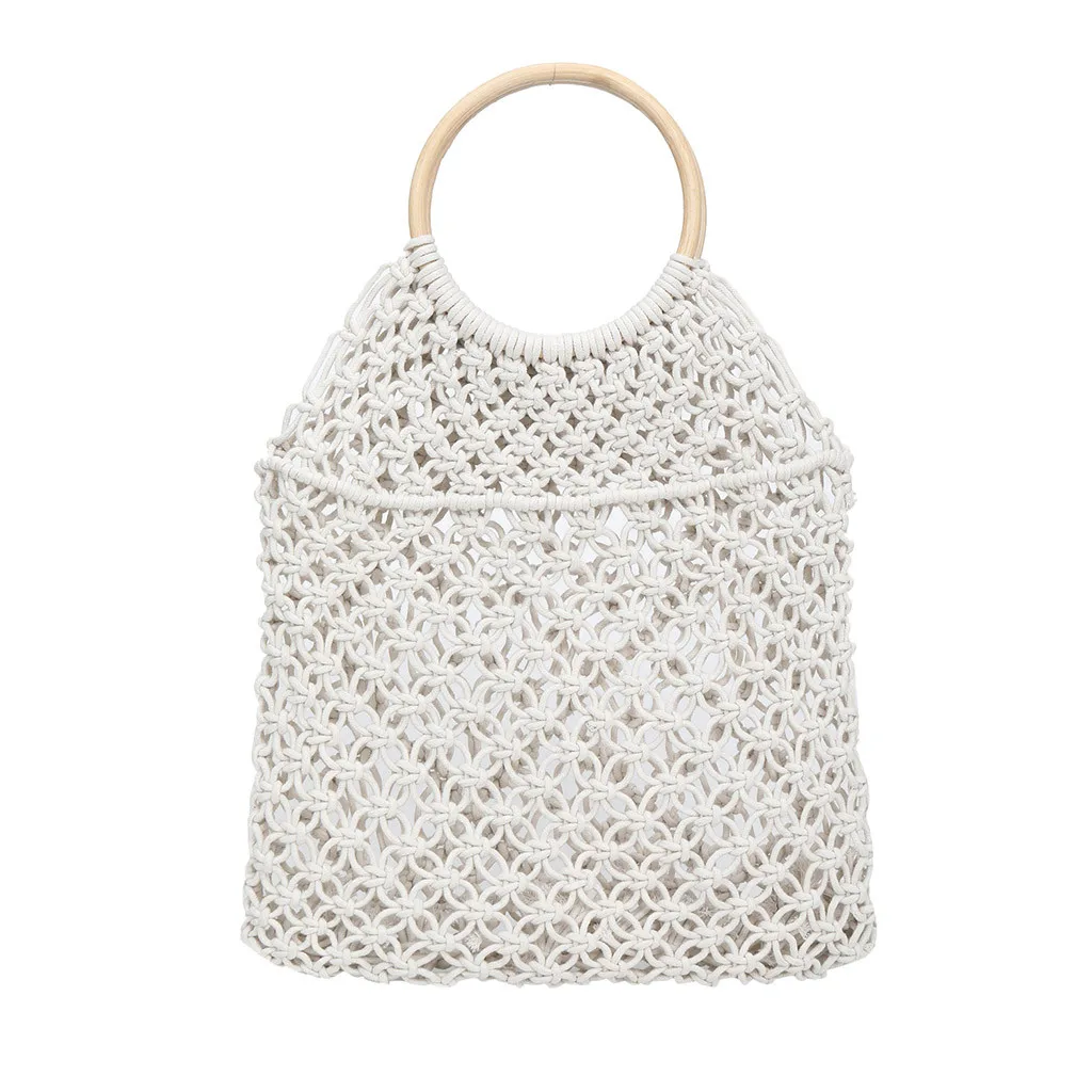 Xiniu женские сумки из ротанга модные соломенные тканые одноцветные Дикие полые
