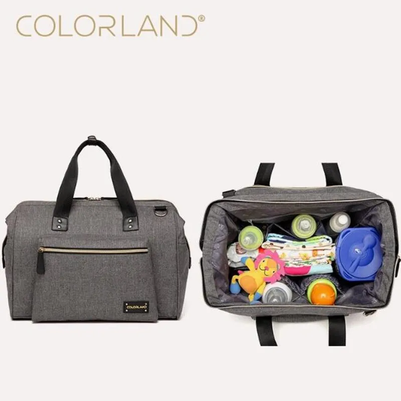 Goede Colorland Gratis Verzending Grote Luiertas Organizer Luierzakken Moederschap Zakken Voor Moeder Baby Bag Wandelwagen Luier Handtas