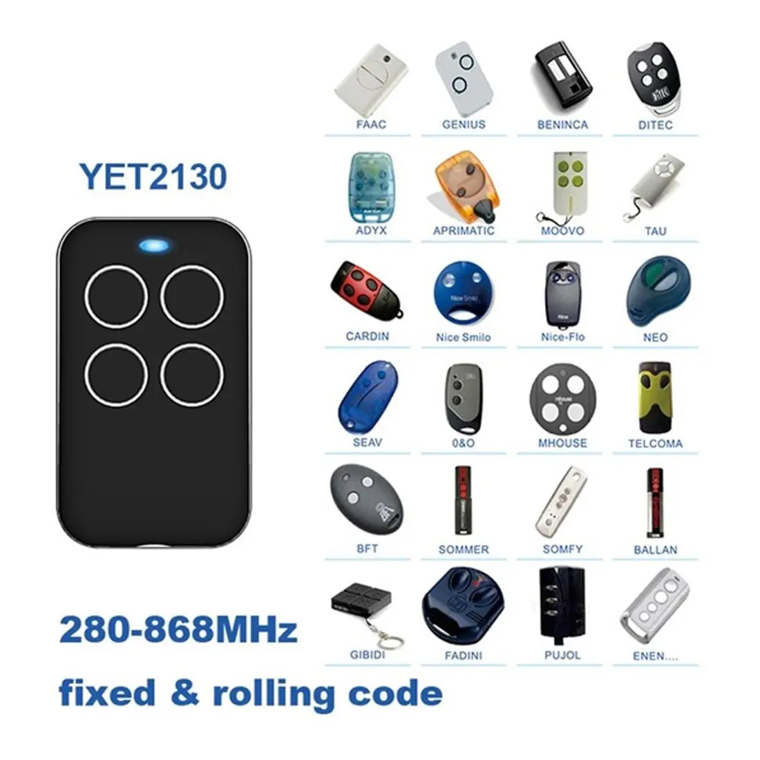 Универсальный многочастотный пульт дистанционного управления NOYOKERE 315/433 МГц