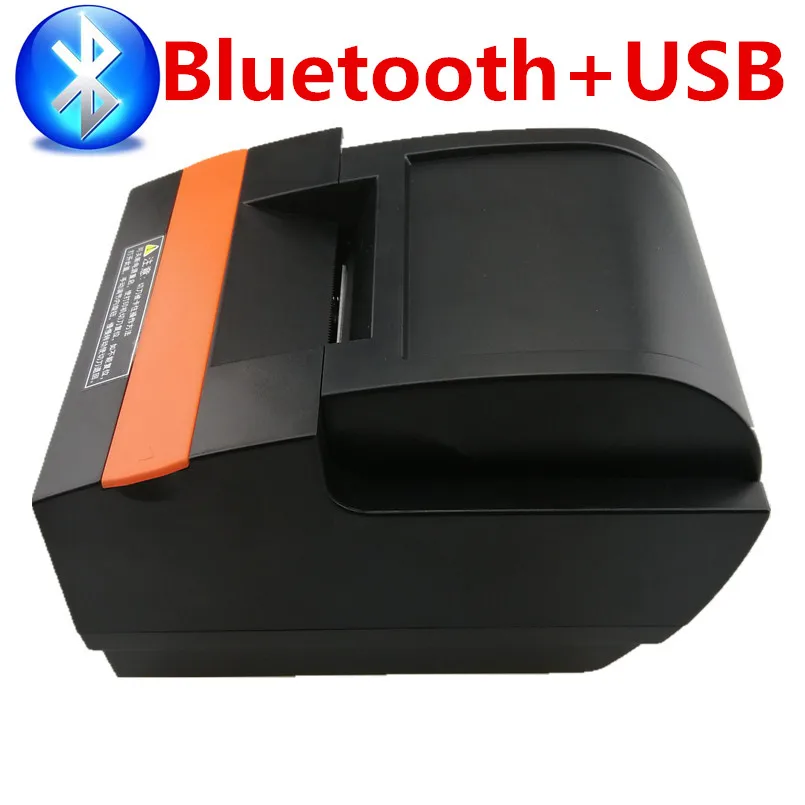 Bluetooth and USB 58 мм Термальный чековый принтер автоматическая резка чековый принтер USB LAN Bluetooth принтер Супермаркет розничный магазин специализированный - Цвет: Bluetooth and USB