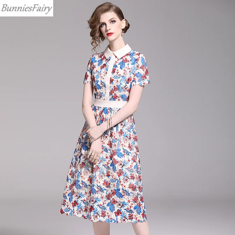 BunniesFairy 2019 Лето женское элегантное свежее маленькое Цветочное платье с цветочным