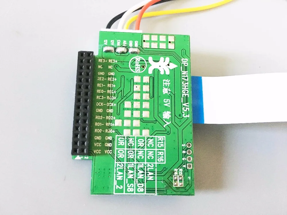 Плата контроллера преобразования сигнала 3 В 5 в 30 Pin LVDS поворот EDP ЖК