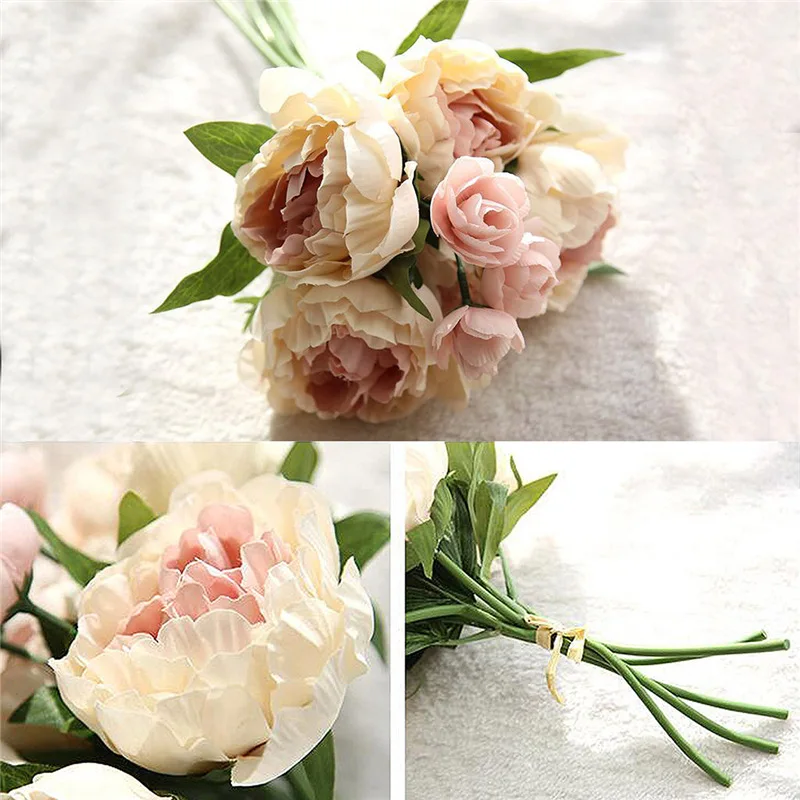 Декоративные принадлежности имитация пиона букет шампанского Моделирование