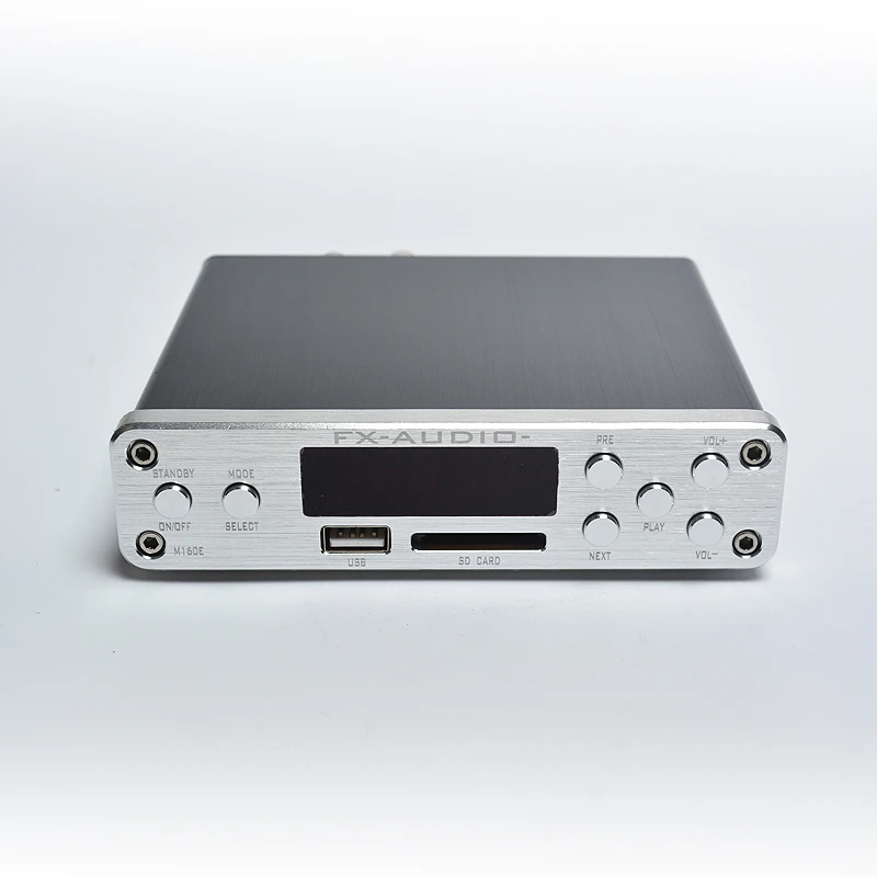 FX-Audio M-160E Bluetooth 4,0 Цифровой для домашнего кинотеатра, усилитель аудио вход USB/SD/AUX/PC-USB плеер без потерь 2*160 Вт