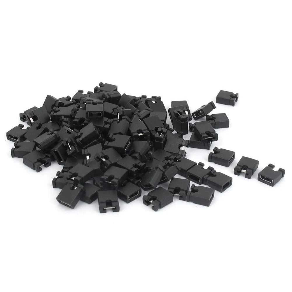 

120 Pcs 2.54mm Standard PCB Shunts Short Mini Jumper Cap Connector