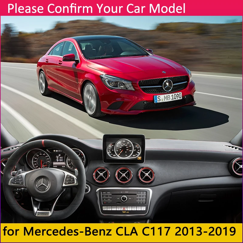 Для Mercedes Benz CLA C117 2013 ~ 2019 Противоскользящий коврик приборной панели крышки Зонт