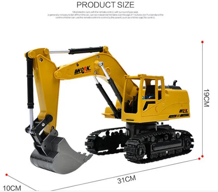 Новый 2 4G пульт дистанционного управления rc экскаватор игрушка Моделирование RC