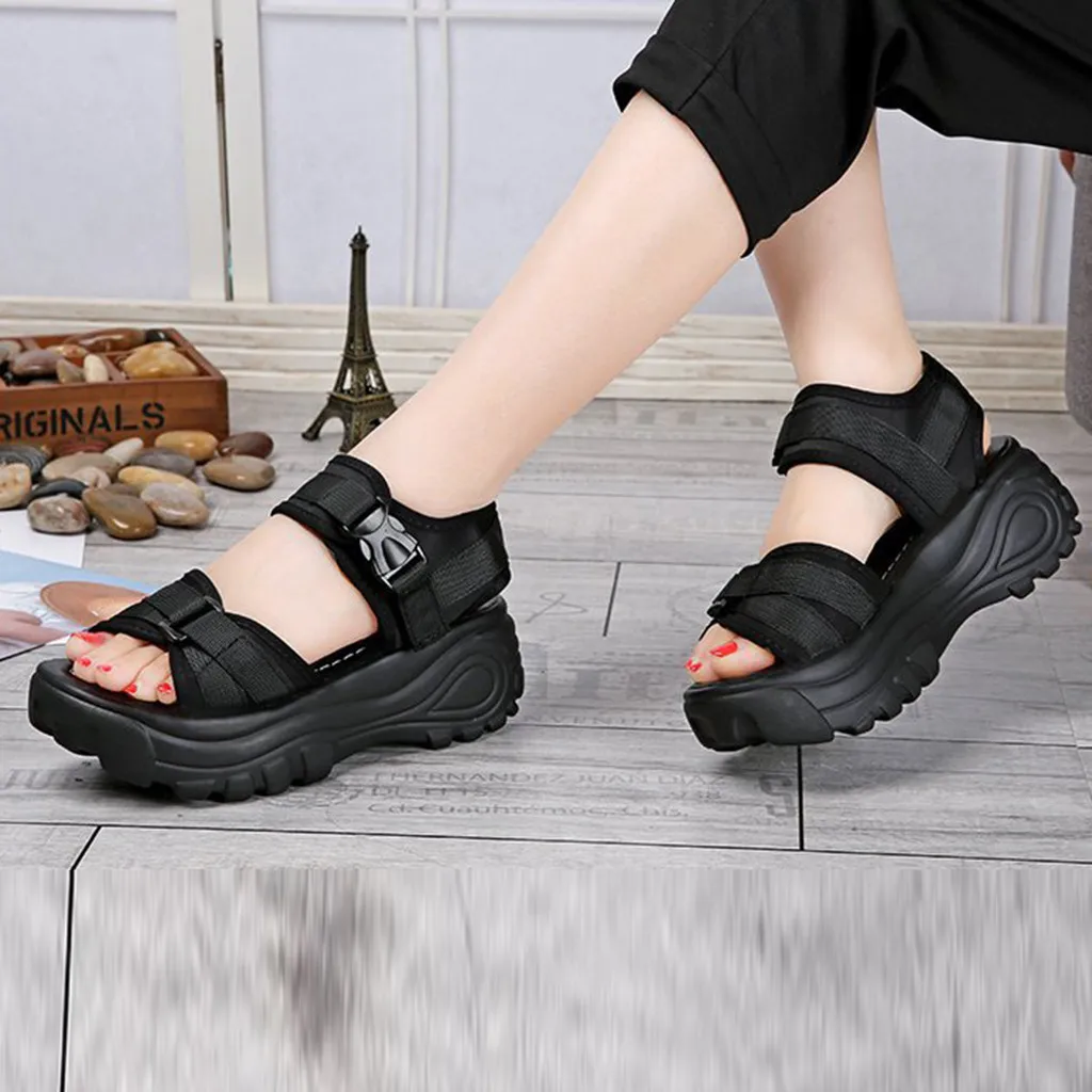 SAGACE/Женская обувь сандалии на толстой подошве повседневные с волшебной пастой