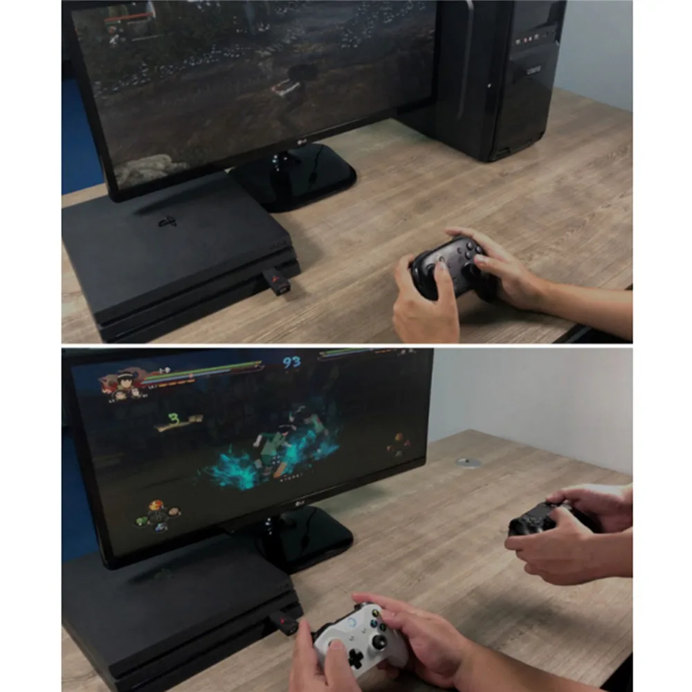 T100 беспроводной bluetooth-адаптер ДЛЯ NS Switch PS4 PS3 контроллер USB адаптер конвертер для xbox ONE 360 для Wiiu Pro геймпад