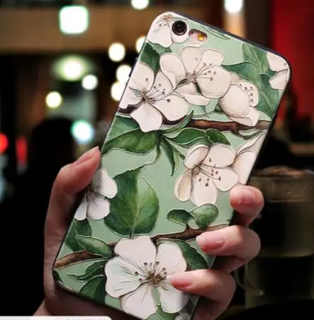 3d relief case for apple iphone 11 pro max xr xs max x 8 7 6 plus 5s cartoon painted silicone cover for 11pro 8plus 7plus 6s se free global shipping