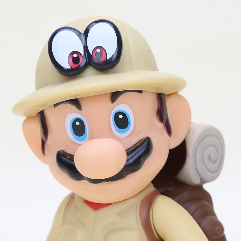 5 шт./компл. на высоком каблуке 12 см с рисунком из игры "Братья Супер Марио" Odyssey figuer кукла Cappy красного и зеленого цвета с Марио и Луиджи золото Марио Свадебные Жених ПВХ фигурка модель игрушки
