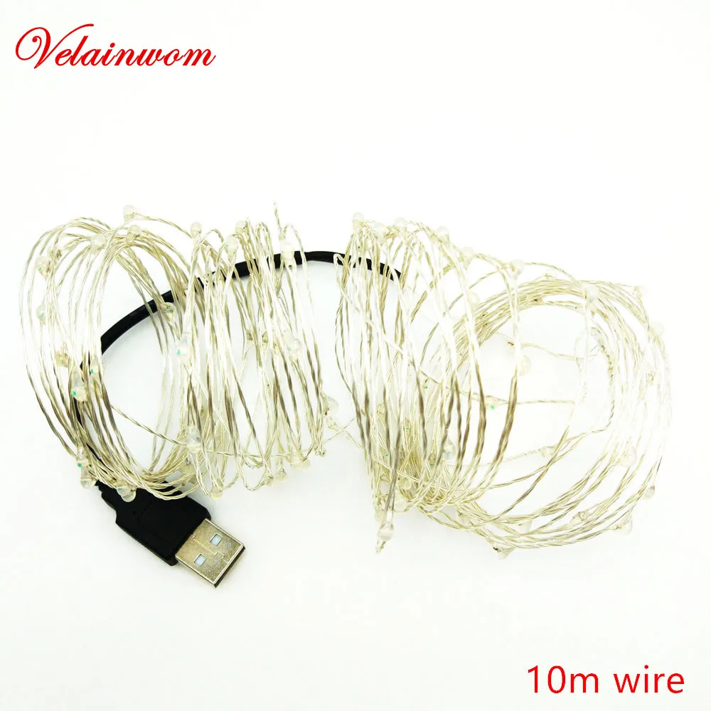 USB5V праздник света 5 м/10 m Медный провод водонепроницаемые провода с подсветкой