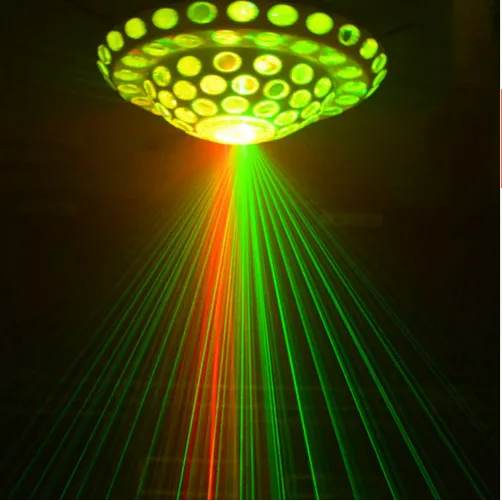 1 Unit 5PCS 20W  RGBW LED and 1 RED + 1 GREEN COLOR laser mushroom led effect stage light for the club part  stage KTV dance bar