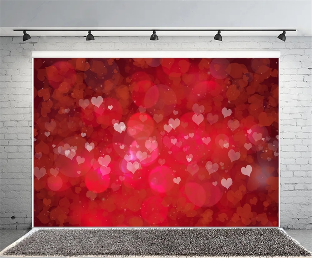 Laeacco Love Heart Light Bokeh Baby Newborn Photography Backgrounds Customized Photographic Backdrops For Photo Studio | Электроника