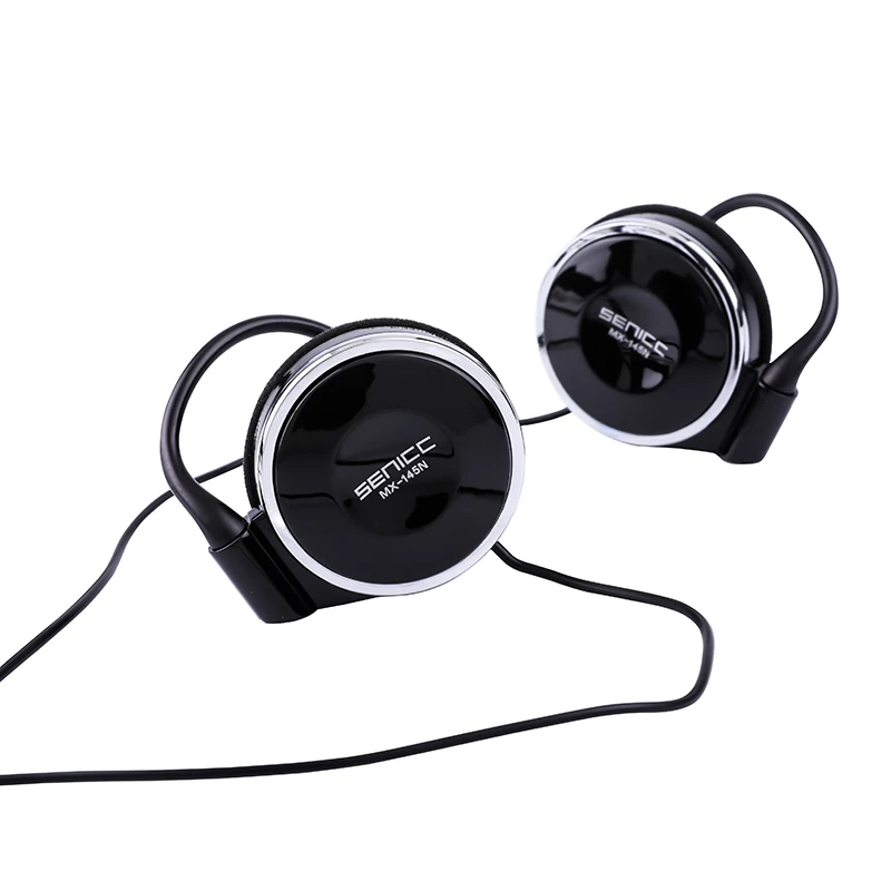 SENICC MX-145N, проводные, спортивные, музыкальные наушники, накладные, стерео, Экстра бас, ушные крючки, 3,5 мм разъем, гарнитура с микрофоном для телефона, mp3-плеер