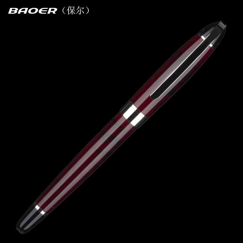 BAOER 517 лавово красная бизнес металлическая шариковая ручка 0 5 мм перо Шариковая