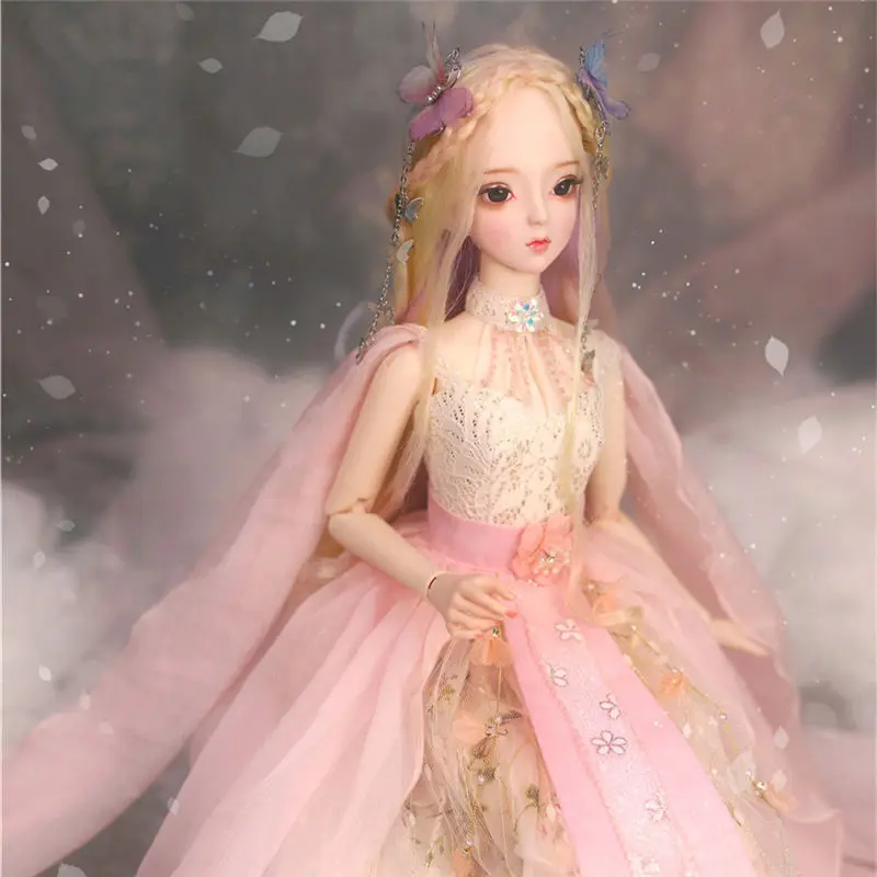 Dream Fairy 1/3 BJD кукла, шарнирное тело 62 см, модная Кукла принцессы с костюмом, обувью и подарочной коробкой, комбинированный набор, игрушка в подарок, SD кукла - Цвет: f