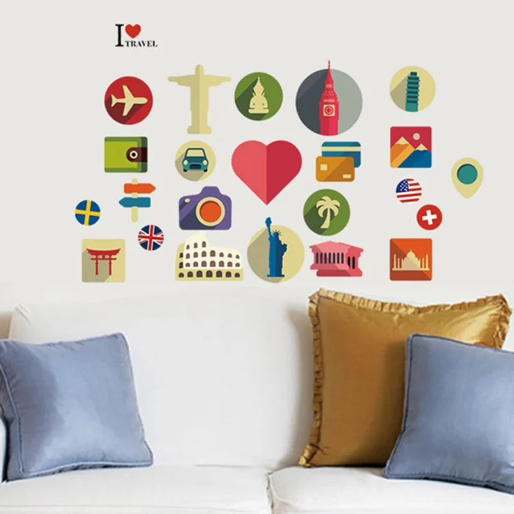 Лидер продаж наклейки для ноутбука Дорожный чемодан сделай сам Macbook стикер кожи