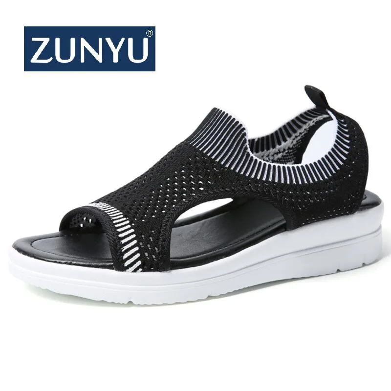 ZUNYU/женские босоножки Новая Летняя женская обувь женские летние удобные на