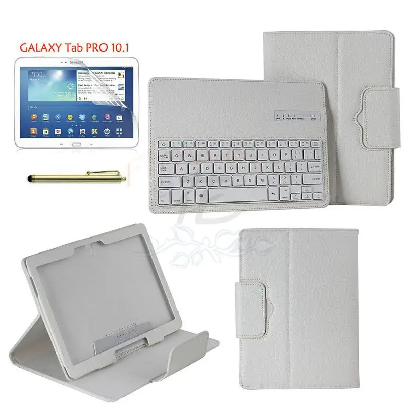 Removable ABS Bluetooth Keyboard Case Smart Cover for Samsung GALAXY Tab PRO 10.1 inch T520 T521 + Pen &amp Screen Protector Film |