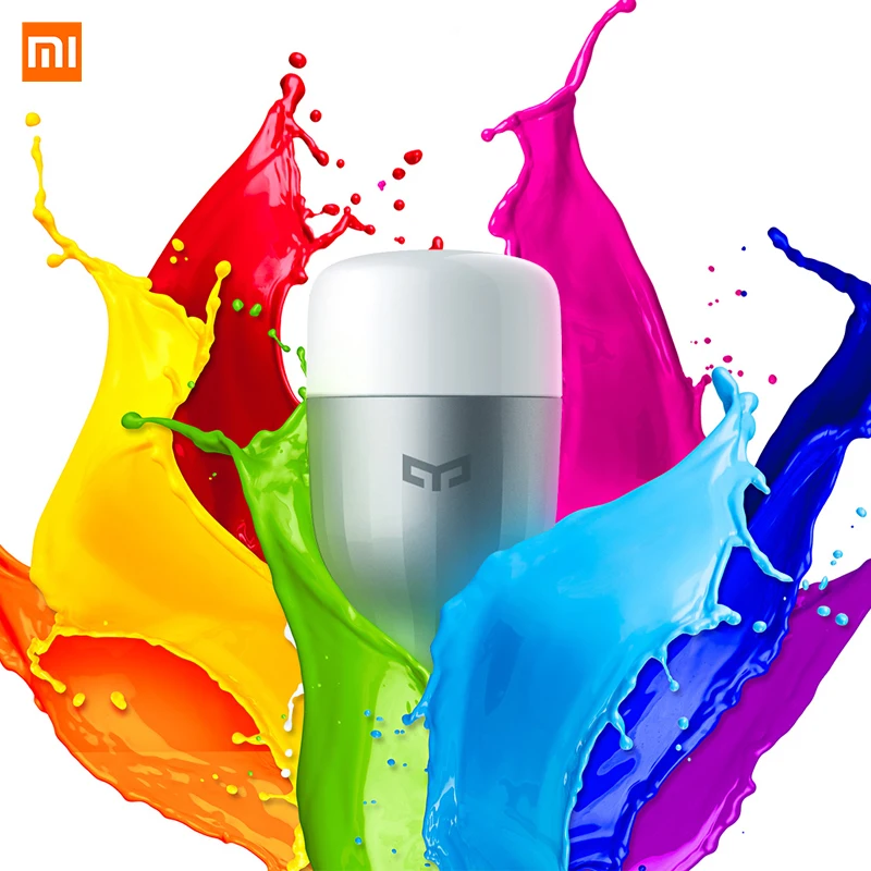 Xiaomi Йи светильник лампа светодиодный смарт-Лампа 220V E27 9 Вт 600 люмен приложение WI-FI дистанционного Управление RGBW светильник mijia лампы Цвет версия