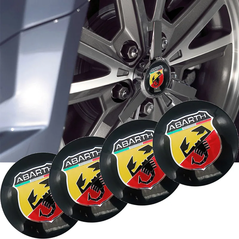 56 5 мм Abarth логотип авто Центральная втулка колеса автомобиля Кепки переводная