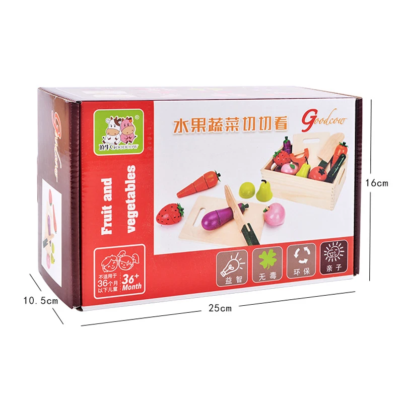 Деревянный Игровой набор для ролевых игр обучающая кулинарная имитация