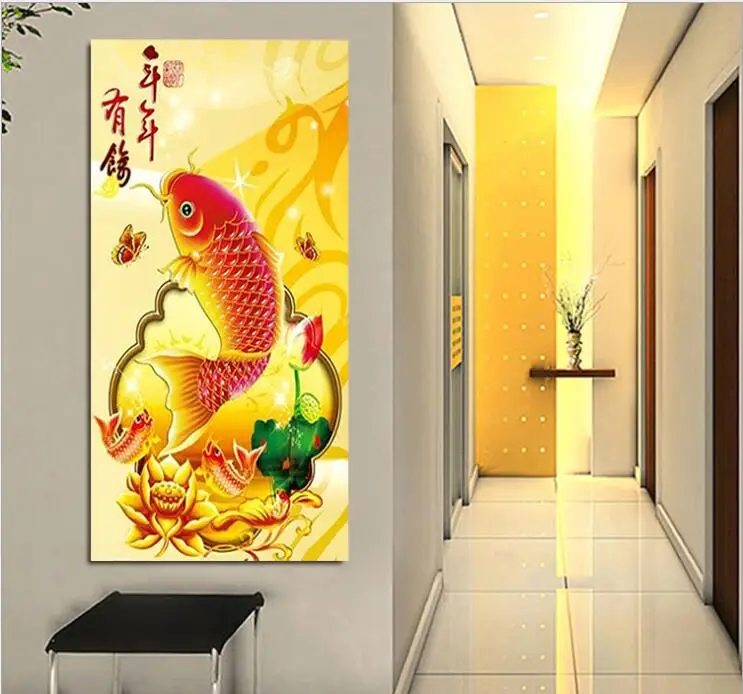 5D DIY Diamond Painting Animal Cross Stitch Embroidery Rhinestone Fish Mosaic Kit Wall Stickers | Дом и сад