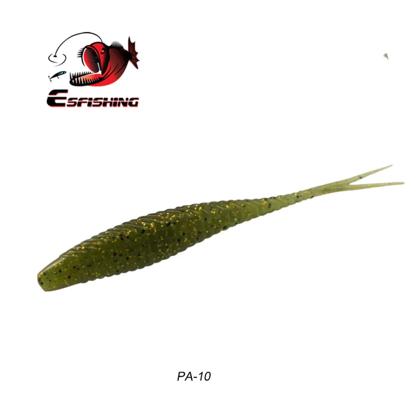 PA10 Esfishing, приманка для рыбалки, Черный Гольян, броня, Shad 120 мм, 6 шт., мягкие приманки для ловли щуки, форели, кренкбейт для ловли карпа, медленный джиг - Цвет: PA10