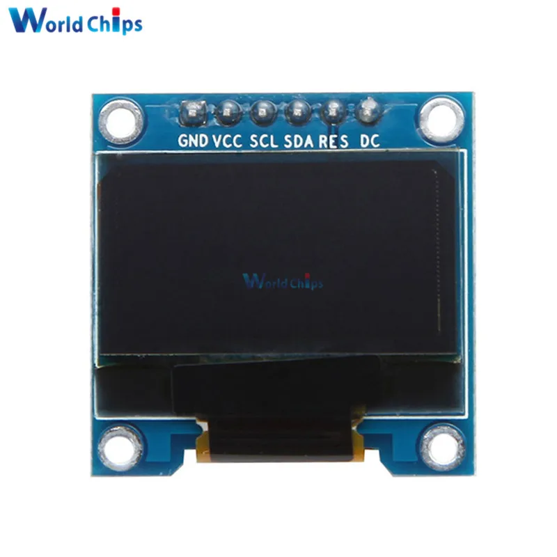 0 96 дюймовый SPI OLED дисплей модуль 12864 6 контактов интерфейс &quotСиний ЖК DIY