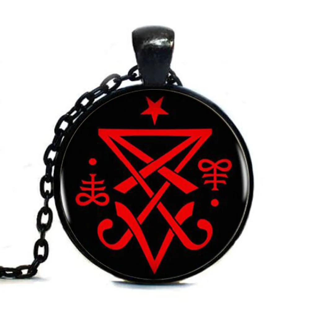 Бронзовая восьмиугольная подвеска lucifer Satanic Tag Statement недорогой ошейник для