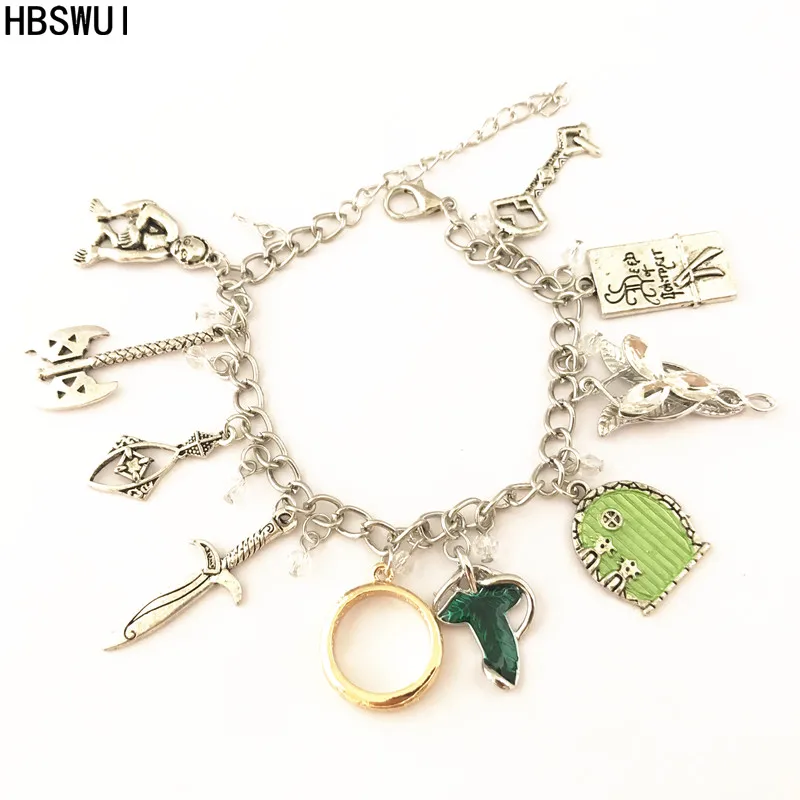 

HBSWUI Rings Charm Bracelet Classic Movie Show High Quality Fashion Metal Jewelry Cosplay Gifts for Woman Girl Men