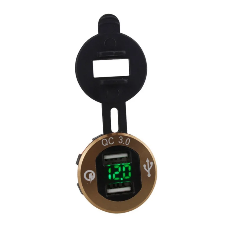 

Автомобильное зарядное устройство 5 В с светодиодный дисплеем, универсальное автомобильное зарядное устройство с двумя usb-портами для теле...