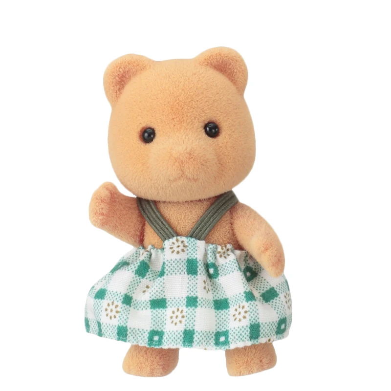Sylvanian Family Dollhouse Bear Sister с ТВ приставкой игровой набор игрушки фигурки подарок для