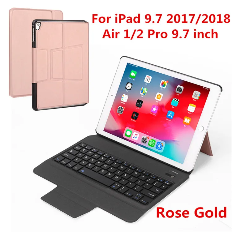 9.7-3rosegold Kemile ультра тонкий чехол-клавиатура для iPad 9,7 / Pro 9,7 Air 9,7 для mini 5 7,9 дюймов для iPad Air 3 10,5 Pro 11 12,9 чехол - Цвет: 9.7-3rosegold