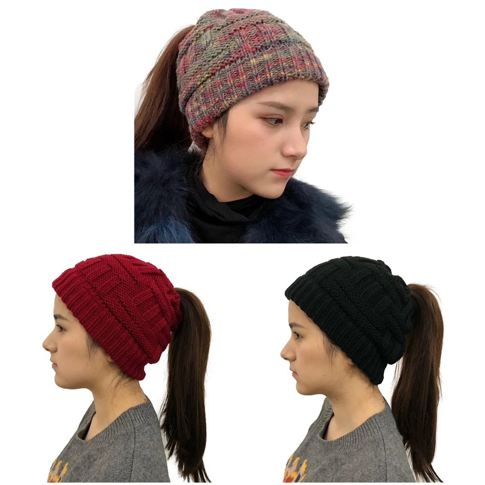 Женская зимняя вязаная бамбуковая Лыжная Шапка бини|Женские Skullies и шапочки| |