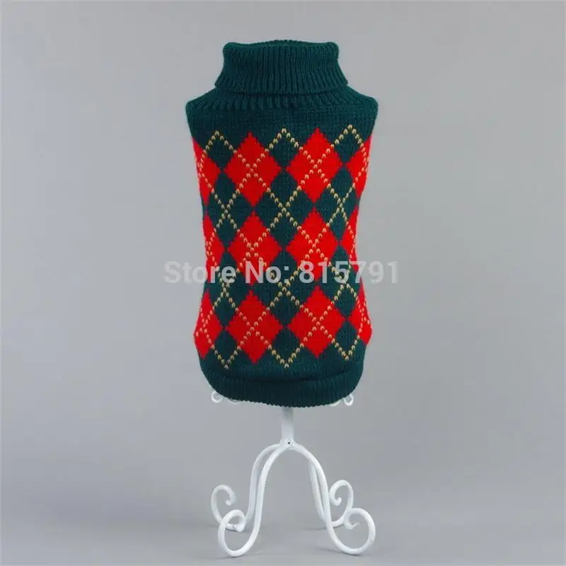 Бесплатная Доставка Собака Одежды Свитер Осень Зима Теплая Вязание Крючком
