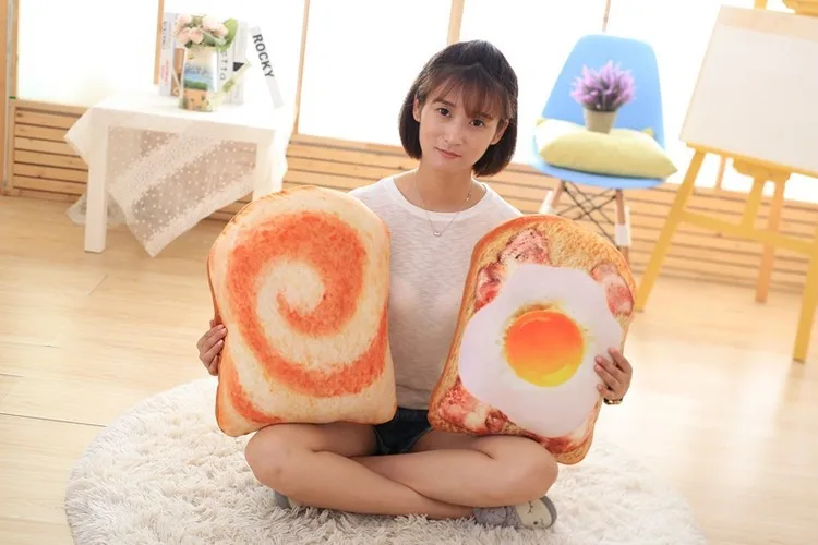 Heureux Творческий хлеб декоративные подушки 40 см cojines decorativos для кровать моющиеся