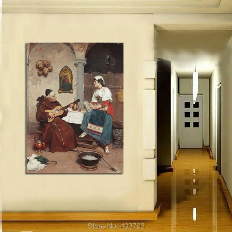 Современная Поющая картина HD с изображением стариков играющих на гитаре молодых