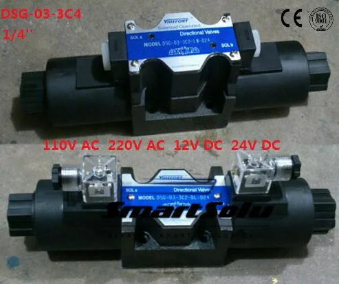 Бесплатная доставка DSG 03 3C4 220 В AC 1/4 '' электромагнитным управлением|valve base|valve