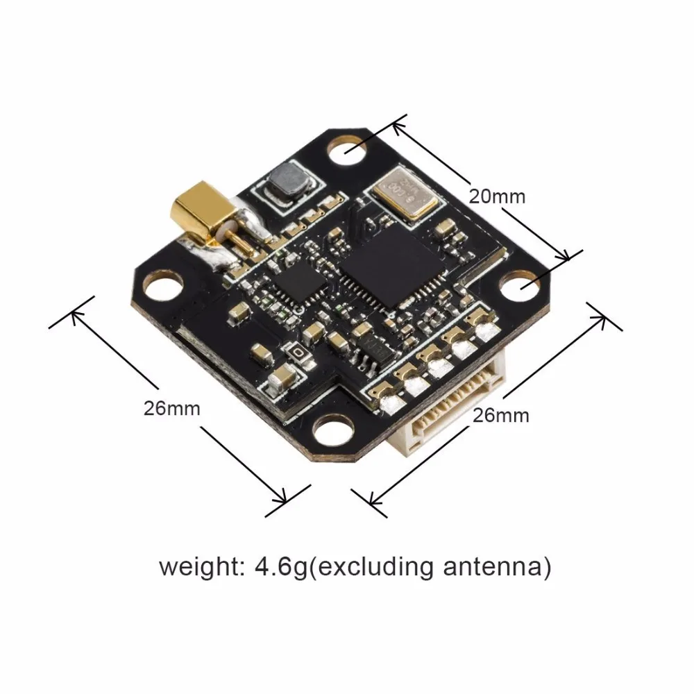 AKK 5 8 Ghz 40CH 25mW/200mW/400mW/600 MMCX интегрированная OSD FC настройка через Betaflight плата