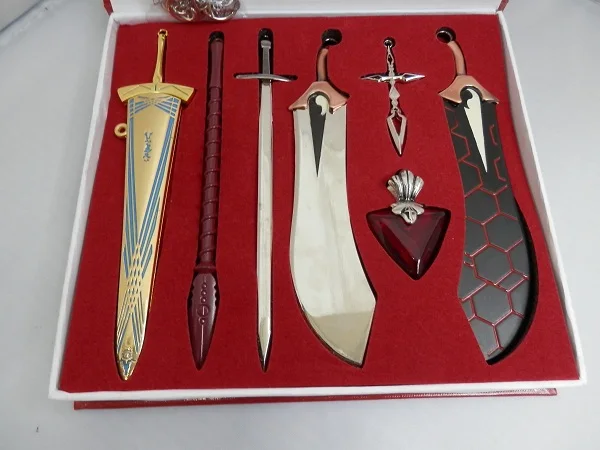 Классическая аниме игра Fate Stay Night меч Excalibur Caliburn Меч 12 см модель металлическая
