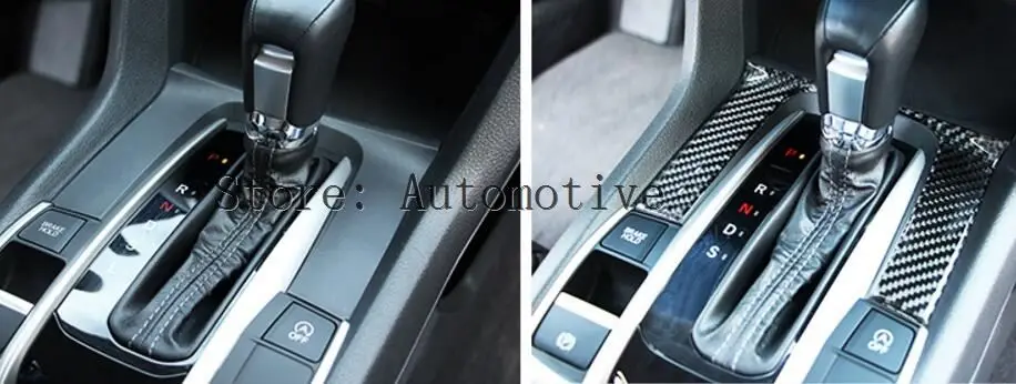 Для Honda Civic ABS углеродное волокно стиль коробка переключения передач Панель