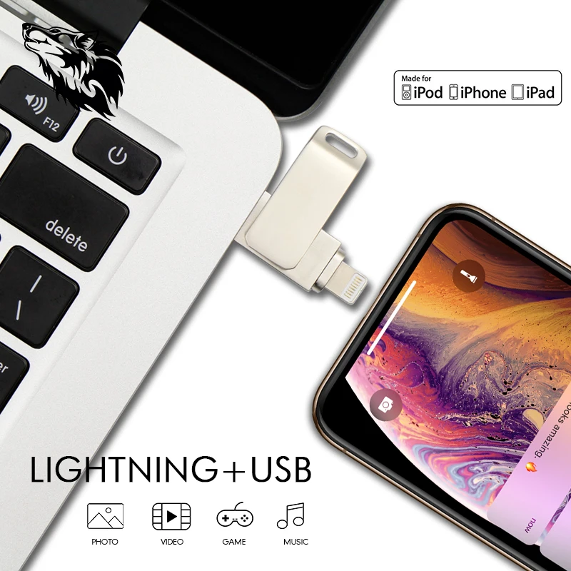 Superduoduo usb флэш накопитель 128 ГБ Флешка 32 16 8 флеш OTG для iPhone и компьютера|USB
