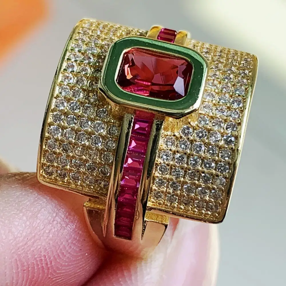 2019 классические украшения барокко женское кольцо Настоящее серебро 925 проба