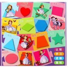 Shape disney мультфильм Микки и Минни Маус печатных китайский английский алфавит обучения деревянные игрушки головоломки игрушечные лошадки для детей развивающие игрушки деревянные игрушки развивающие игрушки для детей - Цвет: Shape