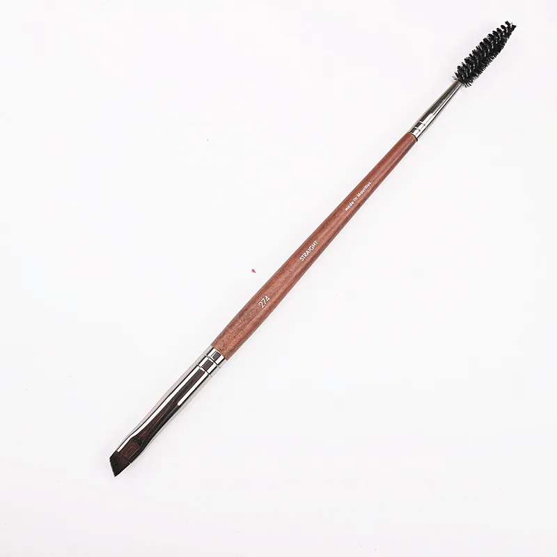 

Double-ended Angled Eyebrow Brush Eyelash Comb Curler #274 Professional Eye Cosmetic Makeup Brushes