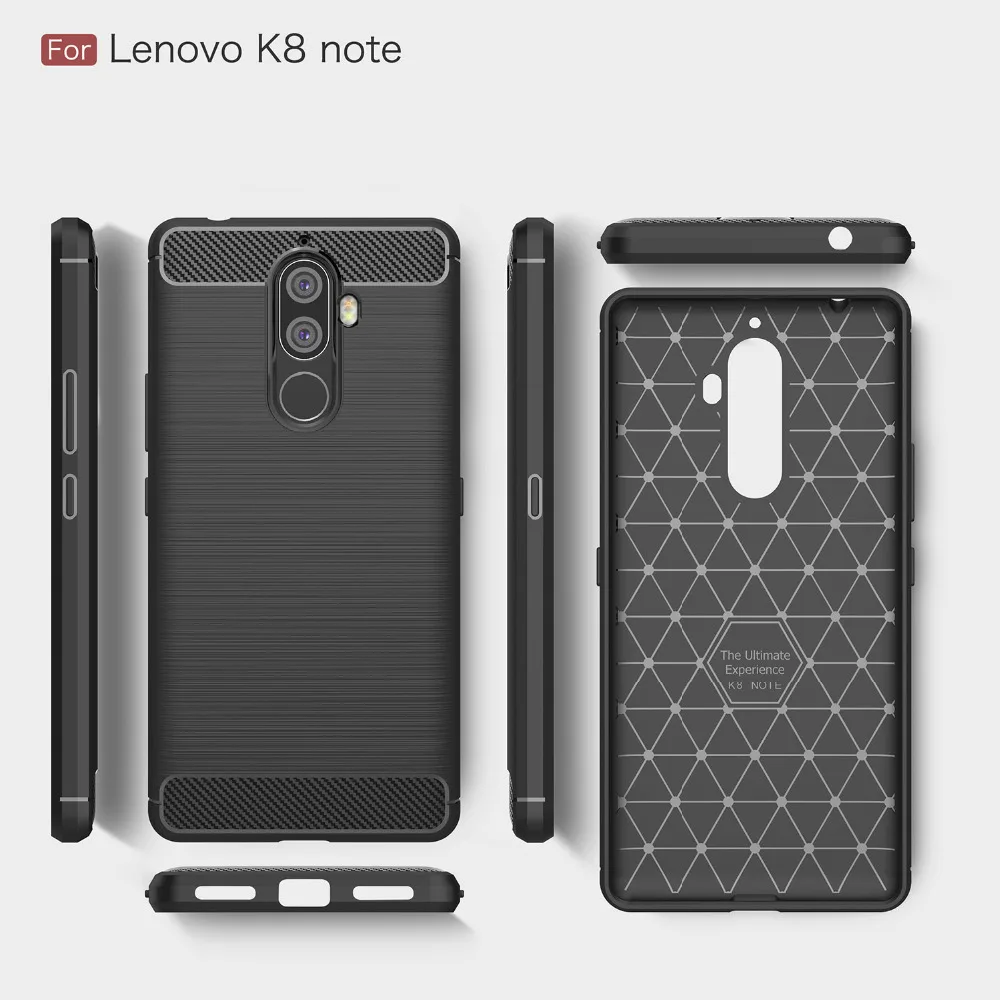 Чехлы для мобильного телефона Lenovo K8 note 30 шт./лот углеродное волокно прочная броня